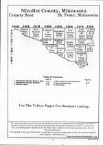 Table of Contents, Nicollet County 1992